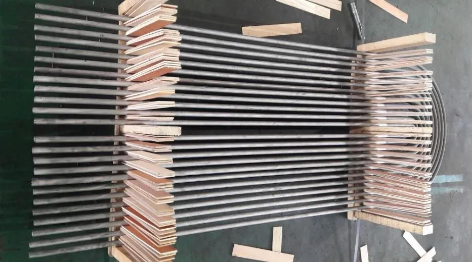 Straight tubes before bending