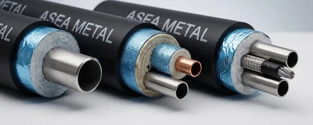 Pre-insulated tubing bundles
