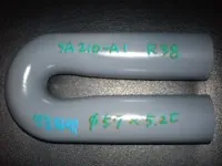 U-bend tube sample SA201-A1, 57 x 5.2 mm, bend radius R38