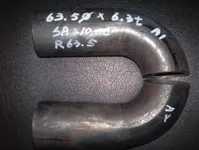 U-bend tube sample SA210-C, 63.5 x 6.3 mm, bend radius R63.5